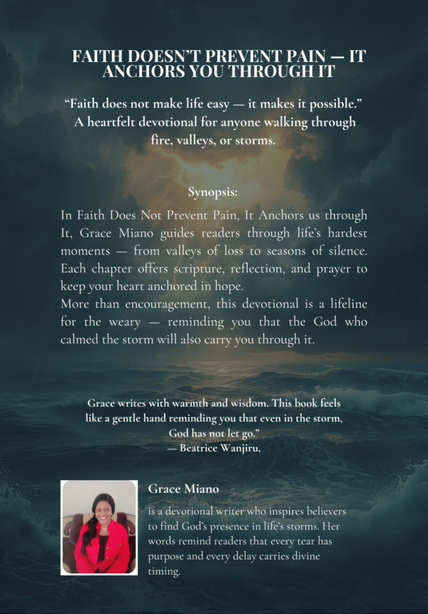 faith does not prevent pain-it anchors it